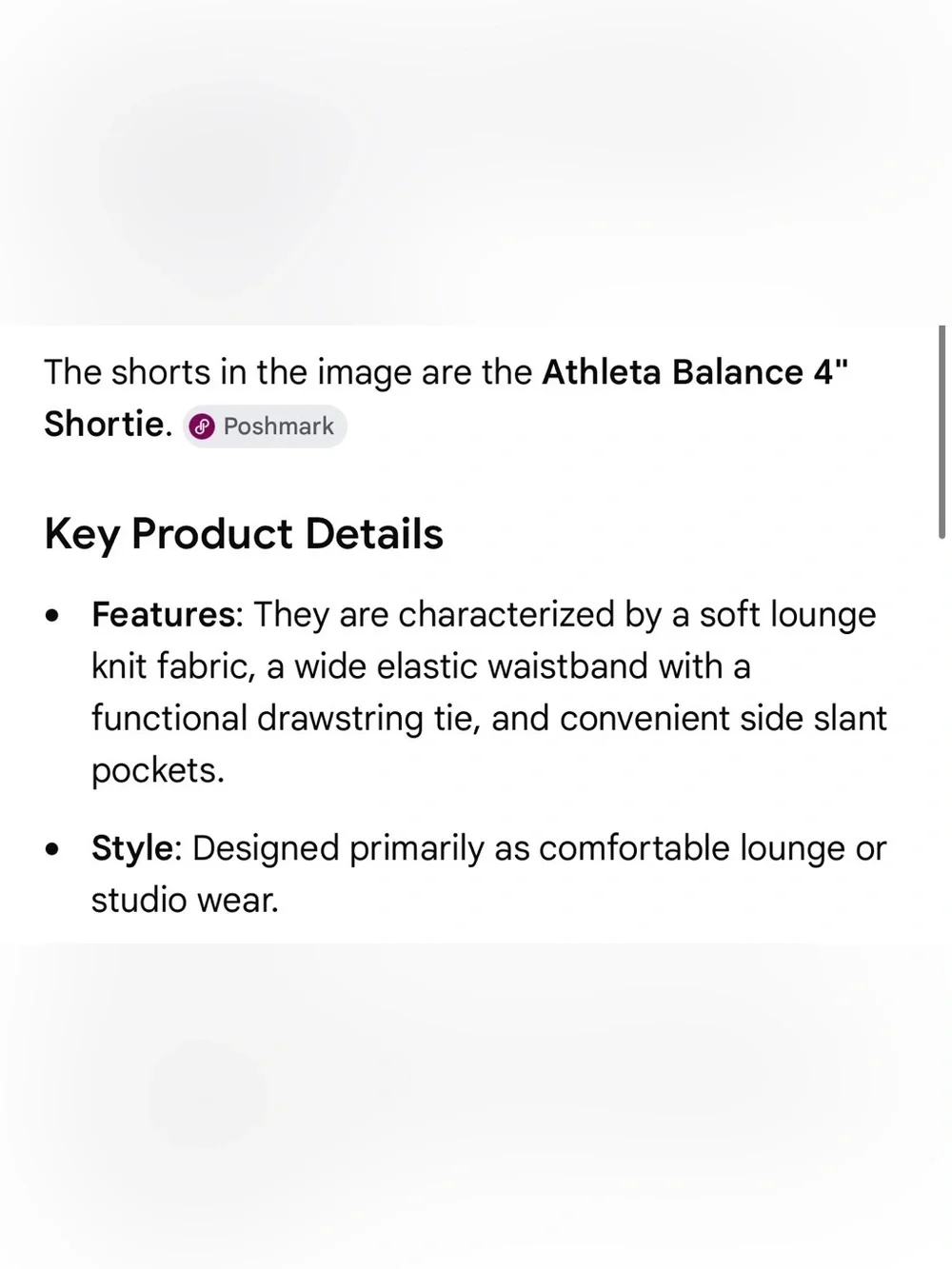 Large Athleta balance drawstring shorts Black Women's Lounge